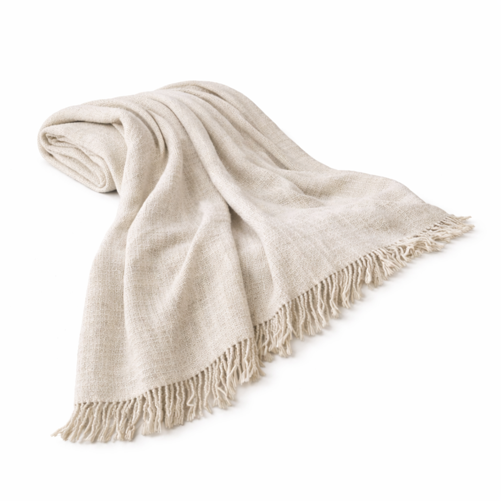 Helvioran™ LumaWeave Linen Throw Blanket