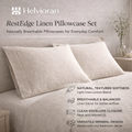 Helvioran™ RestEdge Linen Pillowcase Set
